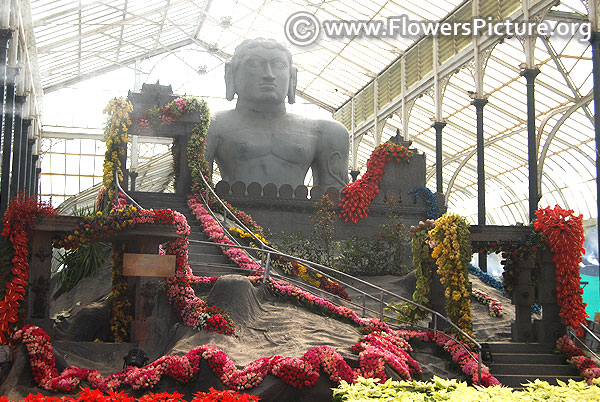 Lalbagh flower show 2018 tribute to lord bahubali