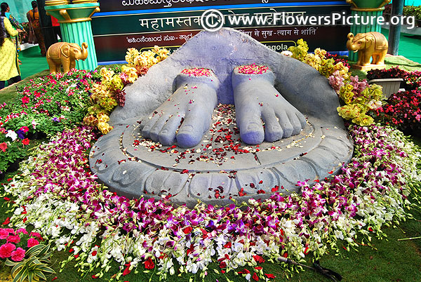 Lalbagh flower show jan 2018 main theme shravanabelagola