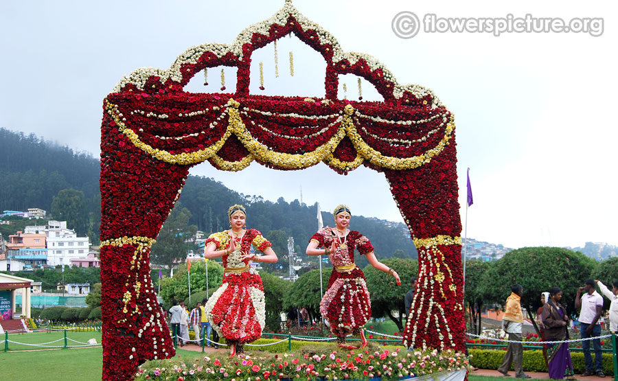 Flower bharatha natiya dancers ooty