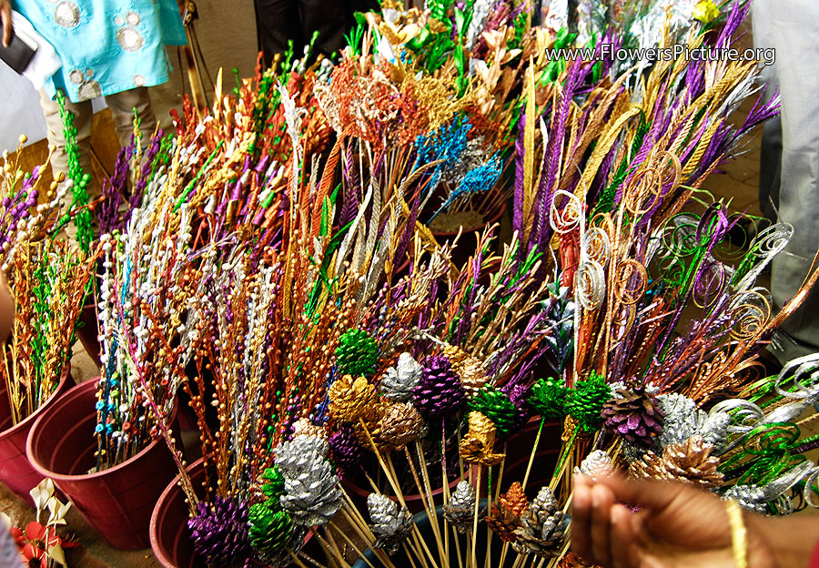 Colorful Wooden Flowers