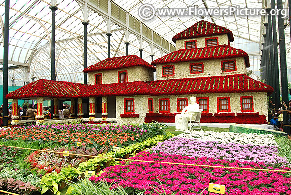 Floral replica of kuppali venkatappa puttappa's house