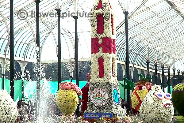 Flower clock tower