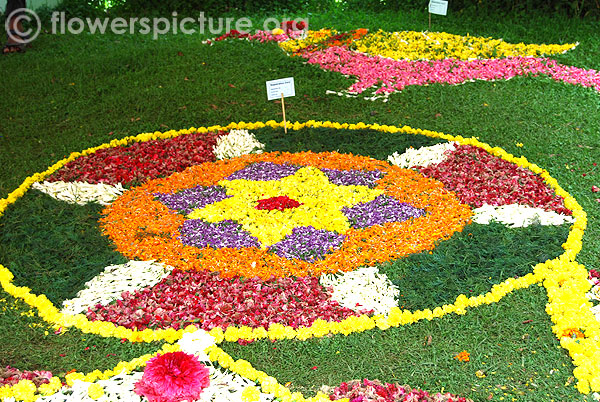 flower rangoli design