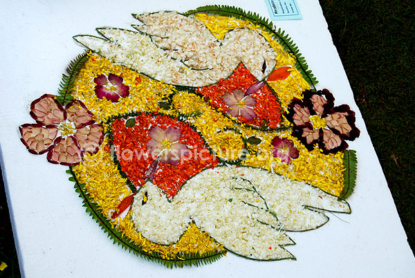 Love birds flower decoration