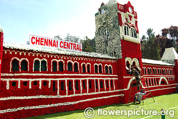 Central central station floral decoration